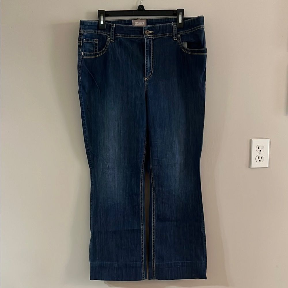 Chico's Blue Boot Cut Jeans Classic Style